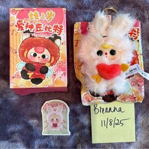 Baby Three Cupid Vinyl Plush Pendant